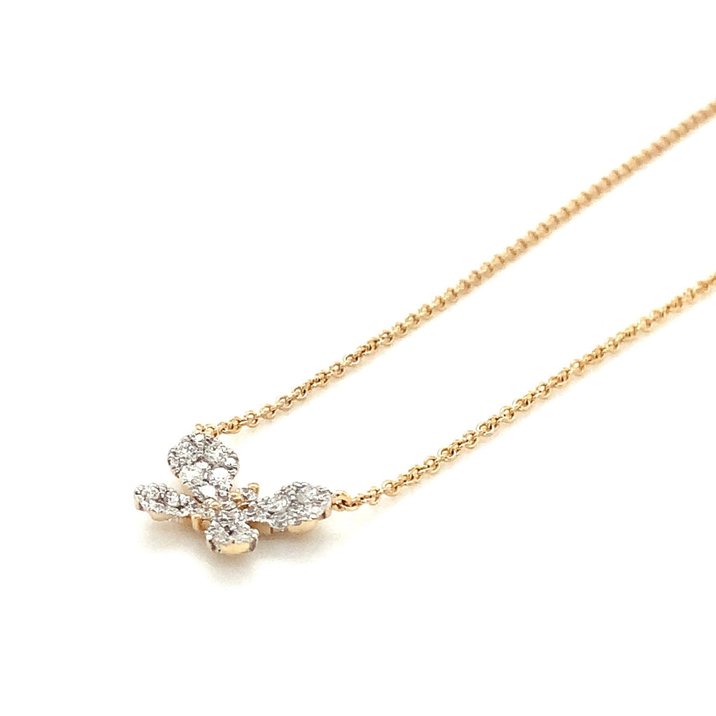 Afarin Collection Butterfly Diamond Necklace in 18K Yellow Gold - Image 6 of 6