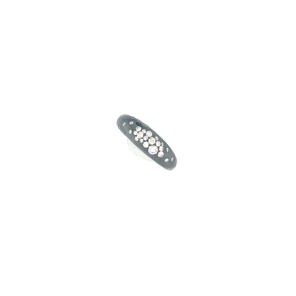 Lika Behar Savor Silver BOOGIE Collection Stackable Diamond Ring in Oxidized Sterling Silver - Image 4 of 6