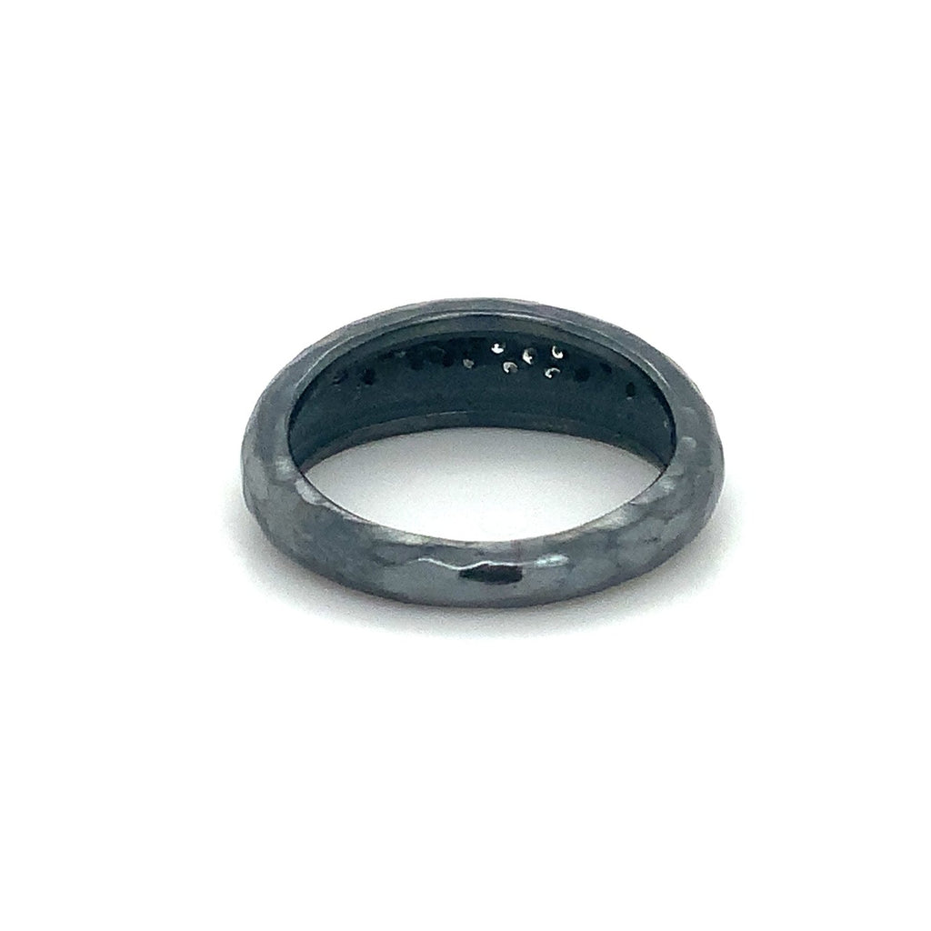 Lika Behar Savor Silver BOOGIE Collection Stackable Diamond Ring in Oxidized Sterling Silver - Image 5 of 6