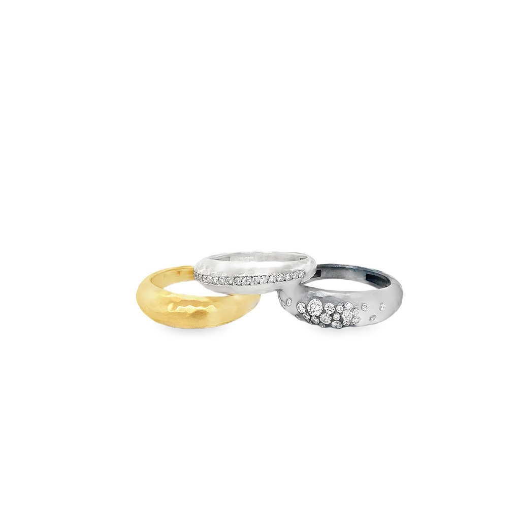 Lika Behar Pure Love Deserves Pure Gold BOOGIE LINE Collection Stackable Ring all 22k Gold - Image 3 of 9