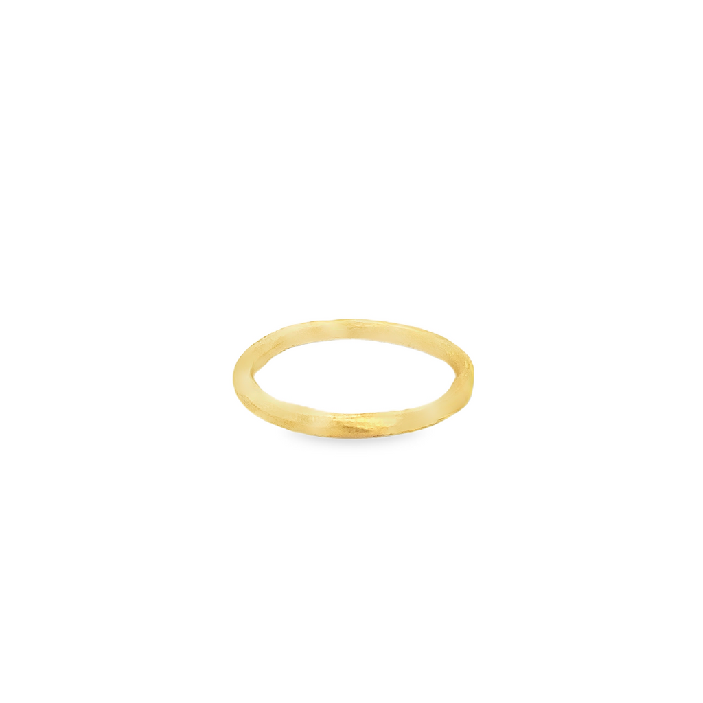 Lika Behar Pure Love Deserves Pure Gold Hammered 24Kt Stackble Band - Image 8 of 9