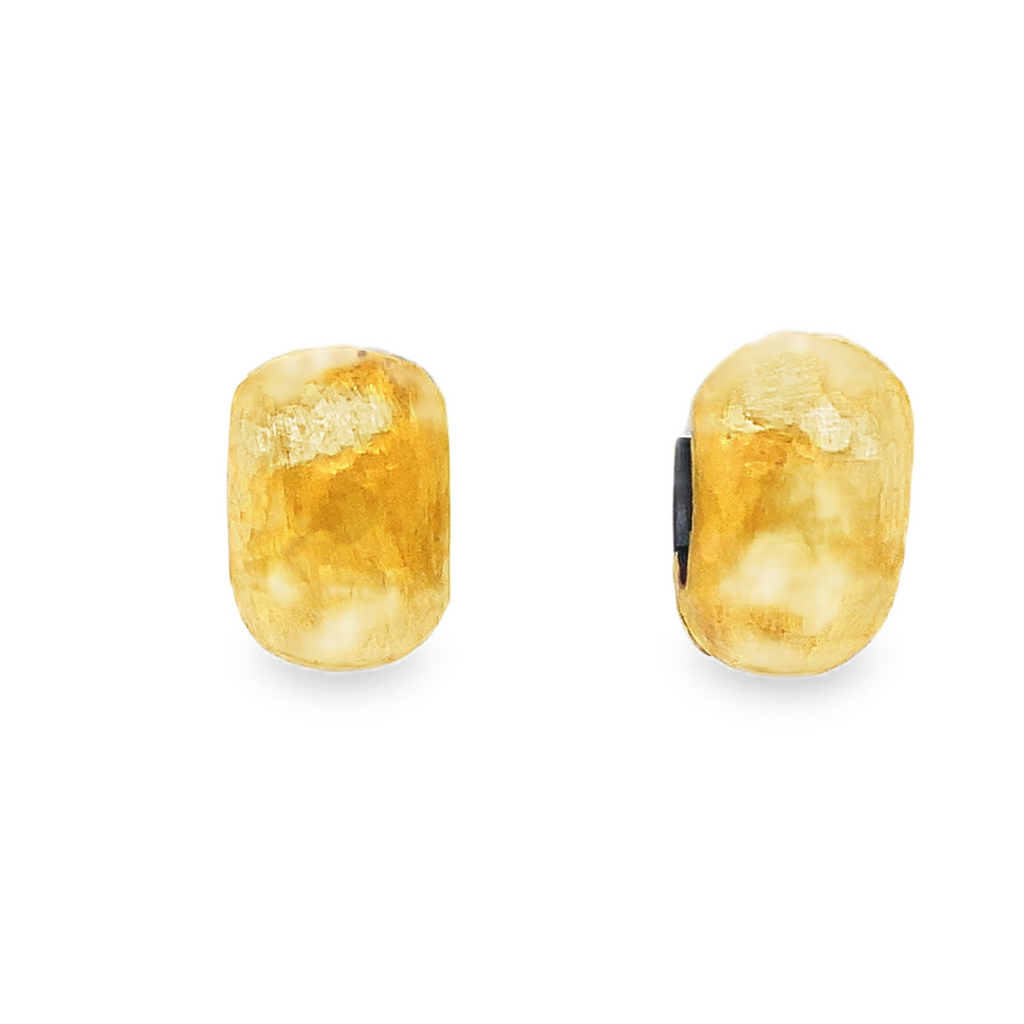 Lika Behar Pure Love Deserves Pure 24K Gold Fusion and Oxidized Silver Chunky Huggies - Image 1 of 9