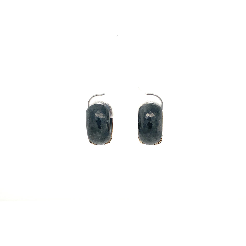 Lika Behar Pure Love Deserves Pure 24K Gold Fusion and Oxidized Silver Chunky Huggies - Image 5 of 9