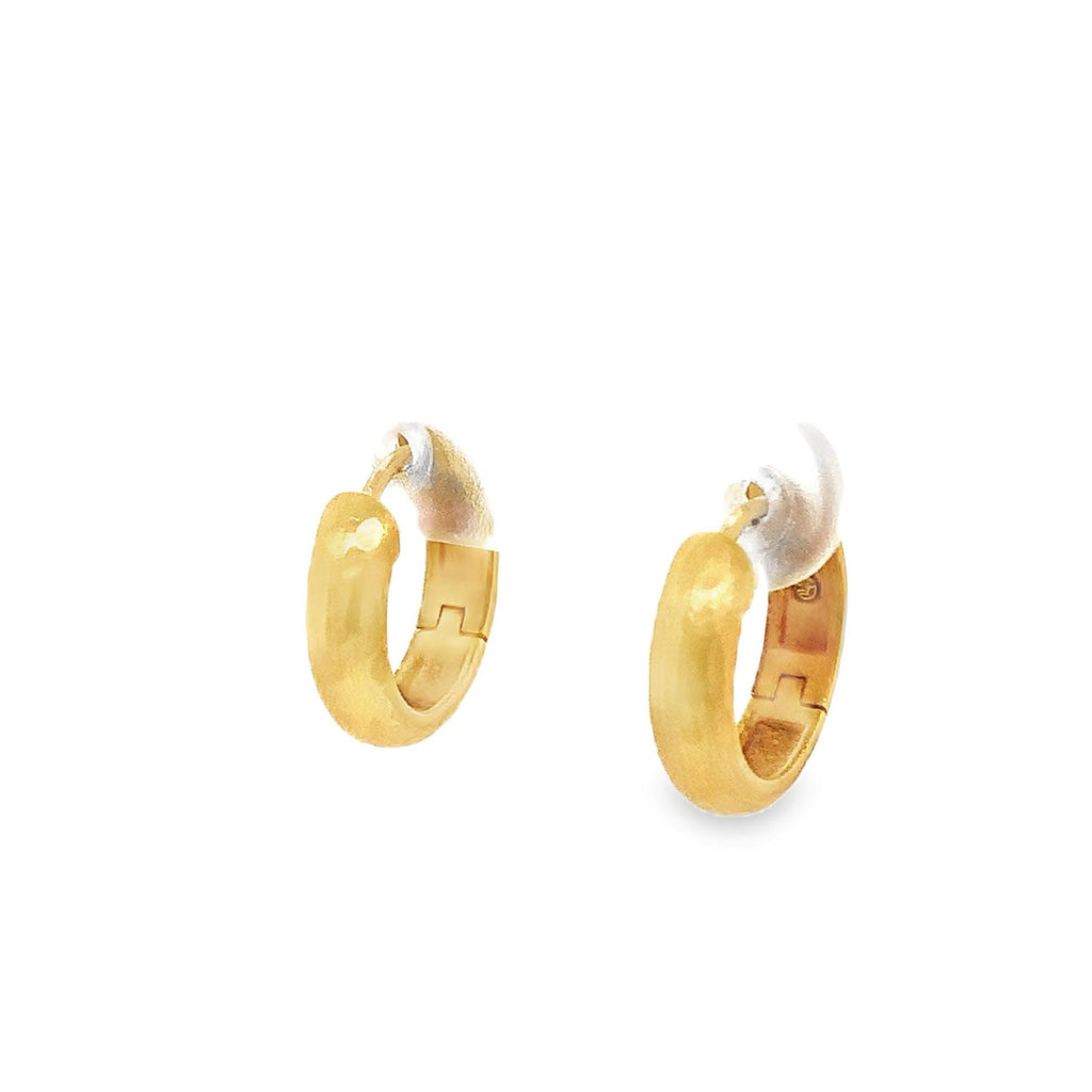 Lika Behar Pure Love Deserves Pure Gold DIANA Starter Hoop Earring in 22K Gold - Image 3 of 8