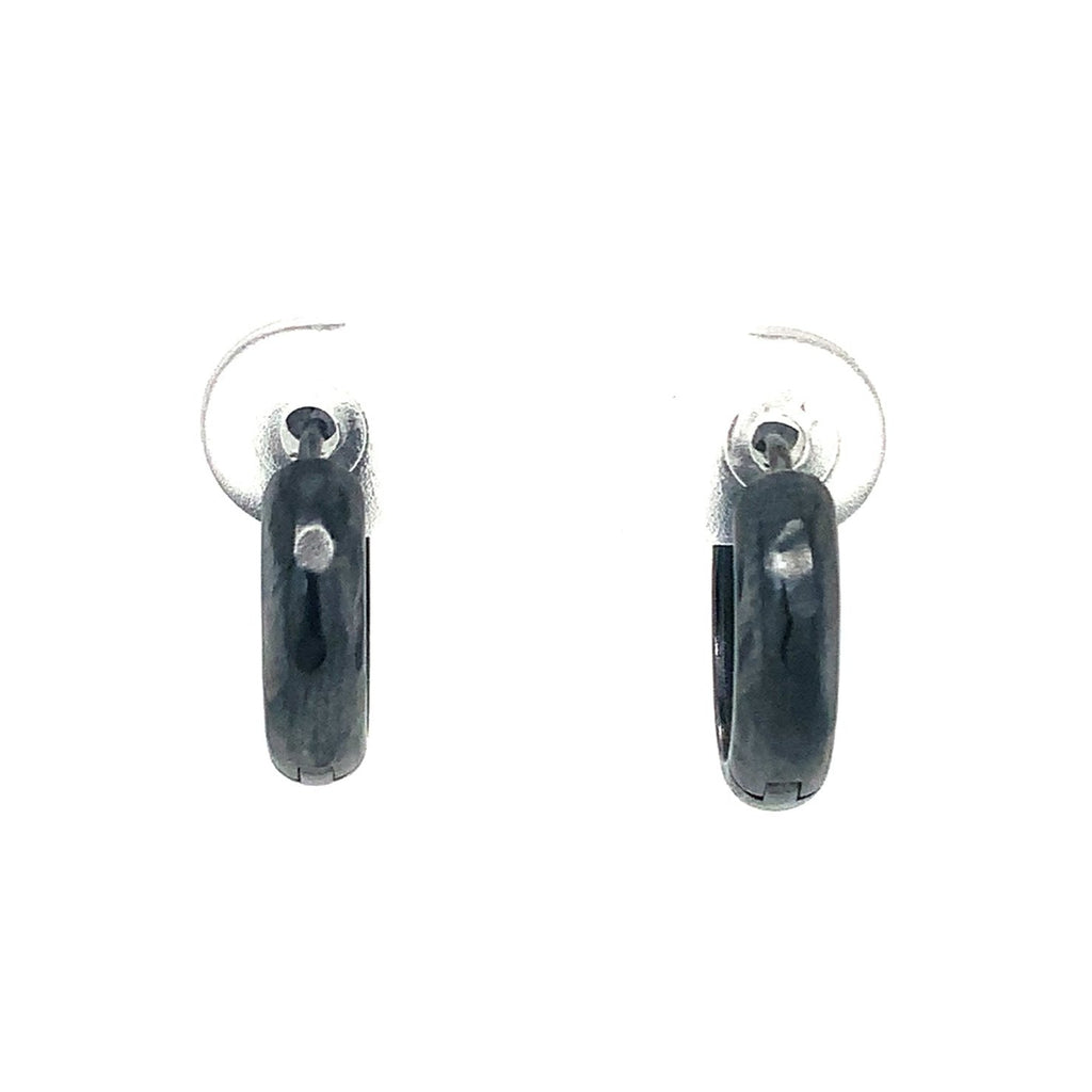 Lika Behar Savor Silver DIANA Collection Semi Chunky Starter Hoops in Oxidized Sterling Silver - Image 1 of 12