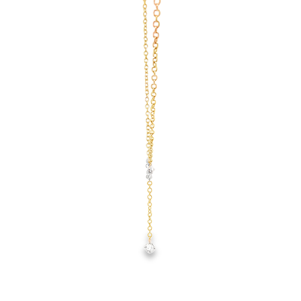 A. Link Metropolitan Collection Lariat Diamond Necklace in 18K Yellow and White Gold - Image 7 of 8