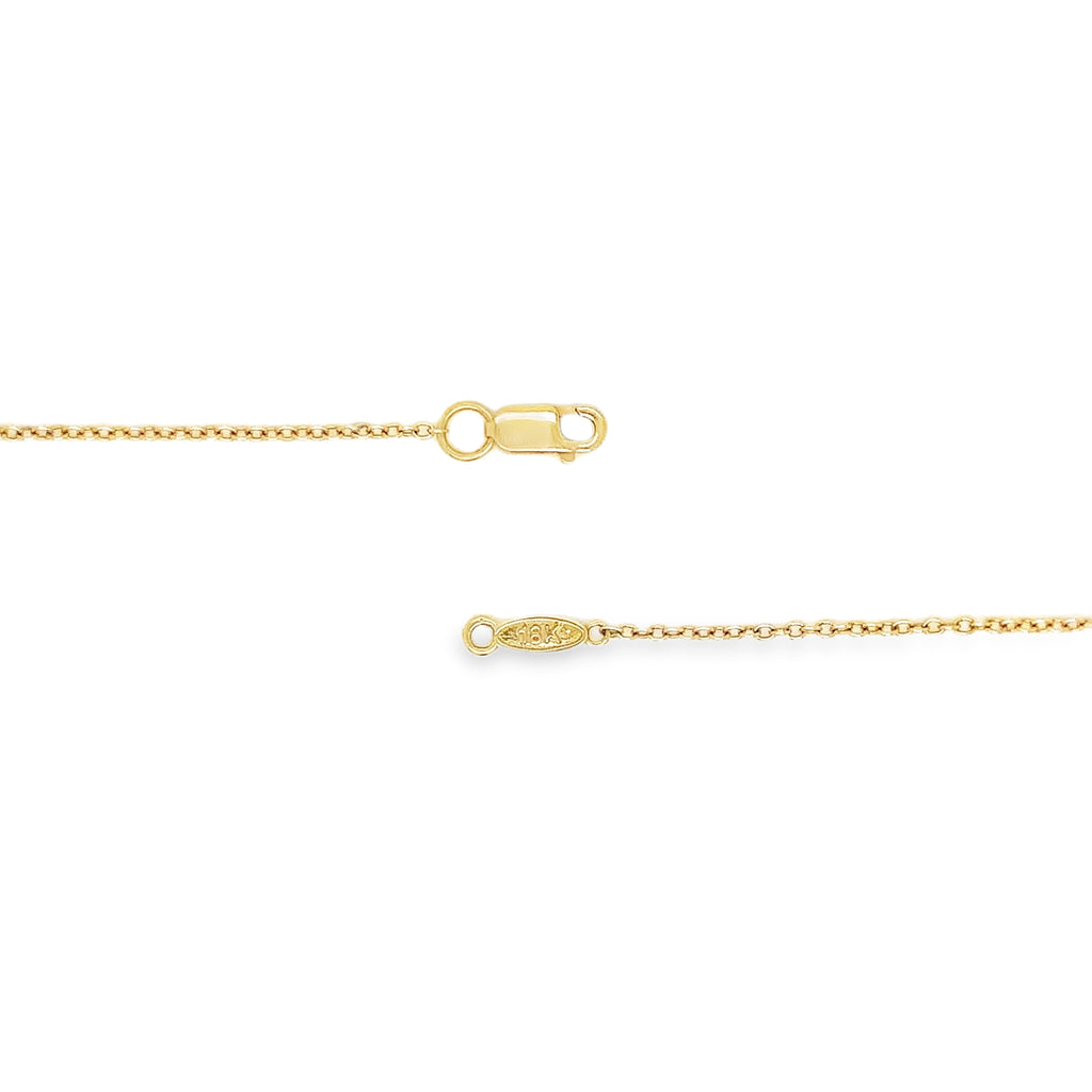 A Link Fancy Diamond Chain Necklace 57 Diamonds 1.70ctw 18K 2 Tone Gold - Image 3 of 3