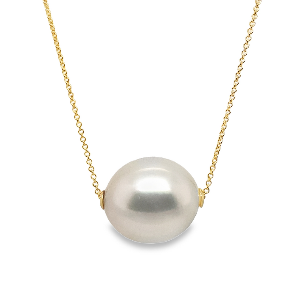 ASBA Collection Single South Sea Pearl Necklace Set in 14KY Gold - Image 1 of 3