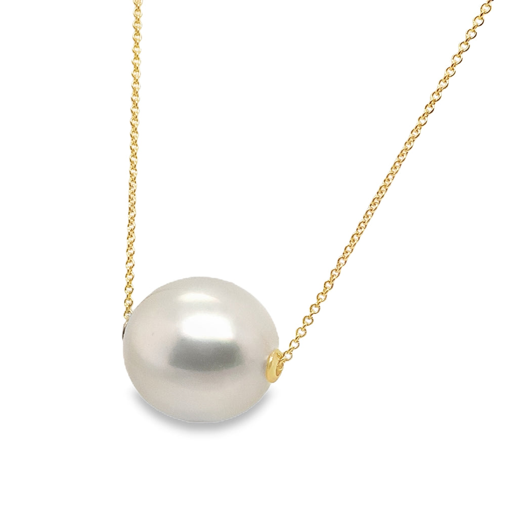 ASBA Collection Single South Sea Pearl Necklace Set in 14KY Gold - Image 2 of 3