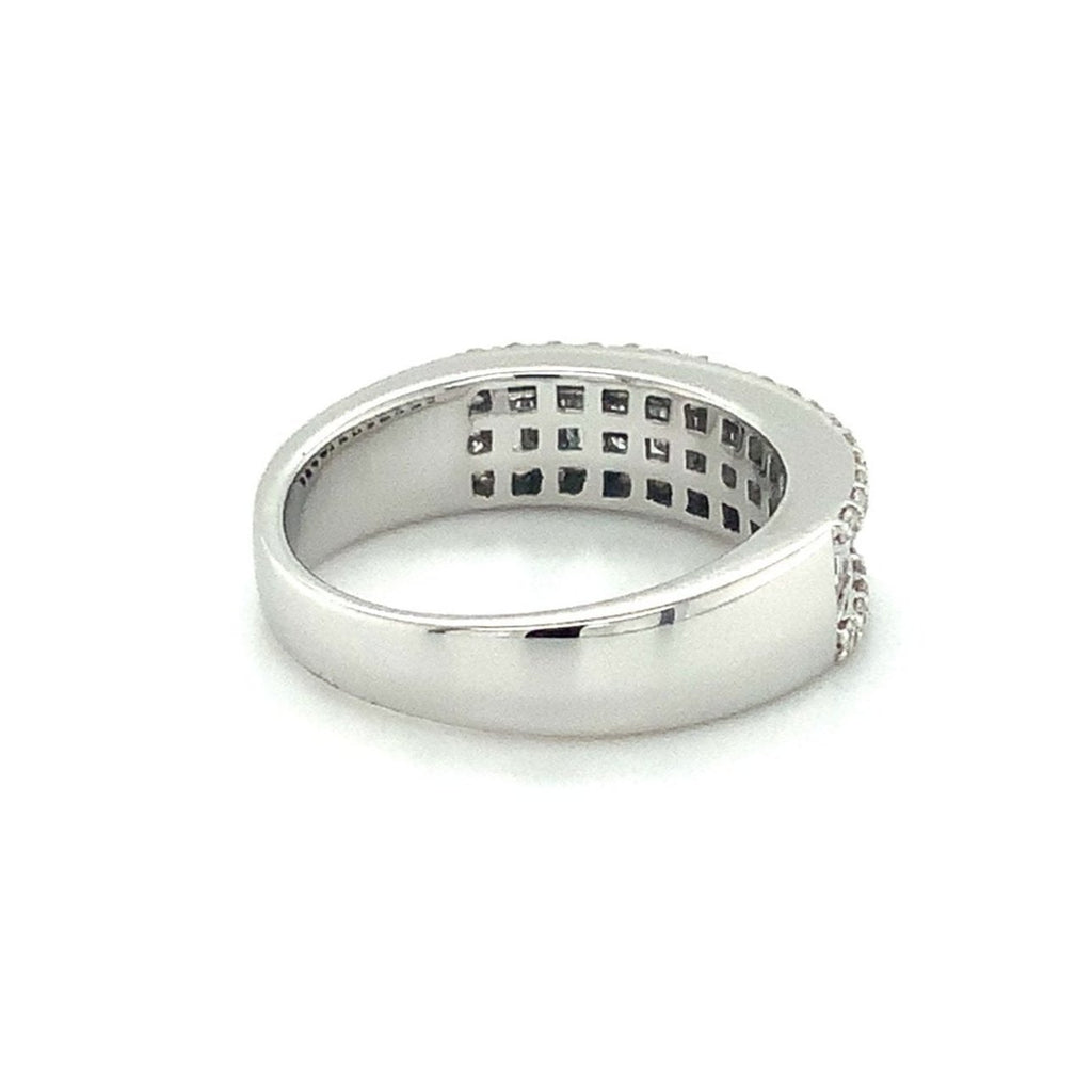 Stackable Baguettes & Brilliant Cut Diamond Stackable Band set in 14K White Gold - Image 5 of 7