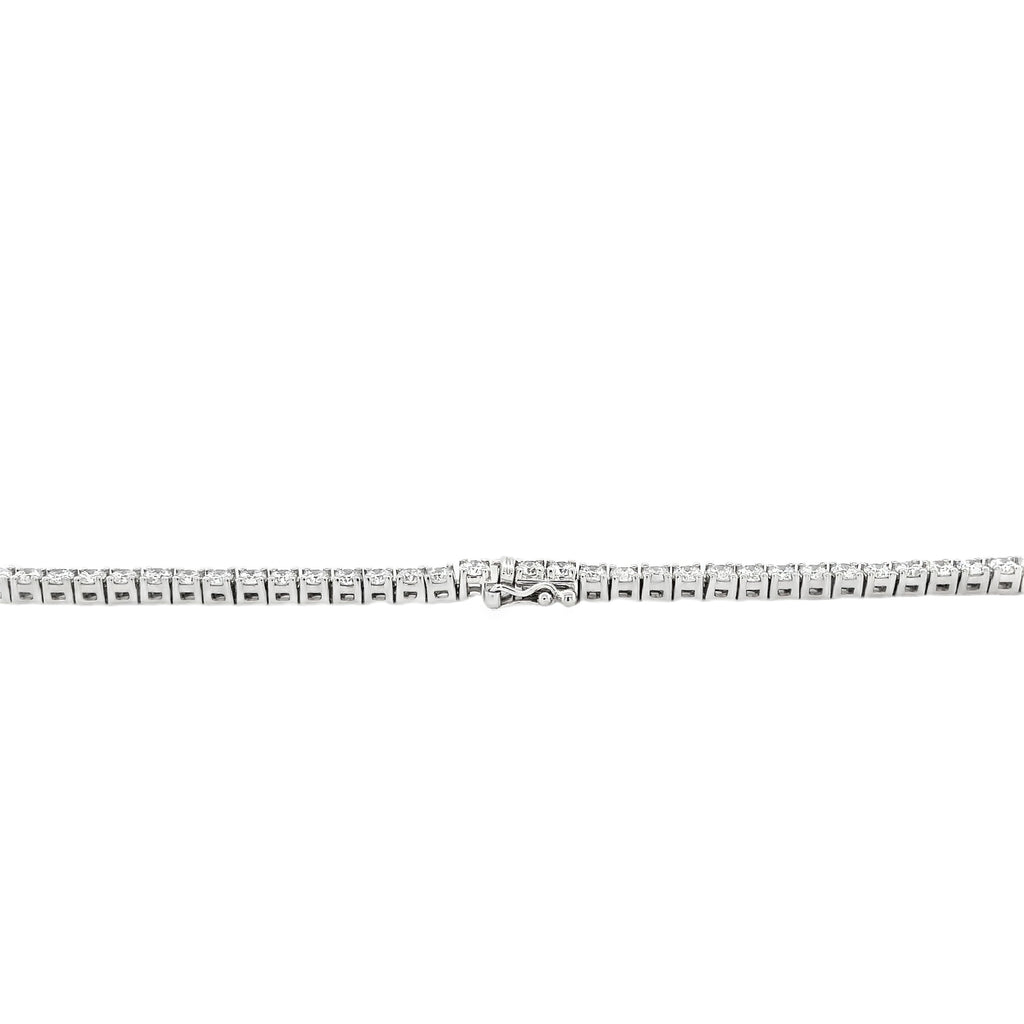 Lab Grown Diamond Tennis Necklace 7.26 cts t.w. set in 14K White Gold - Image 3 of 9
