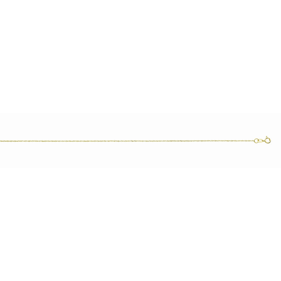 Classic Singapore Chain in 14K Yellow Gold, 18" Long