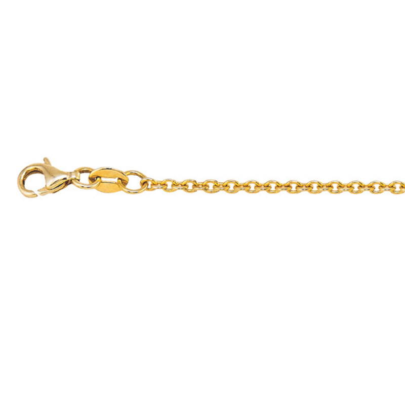 Diamond Cut Cable Chain in 14K Yellow Gold