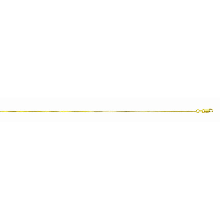 Box Chain in 14K Yellow Gold 20" Long