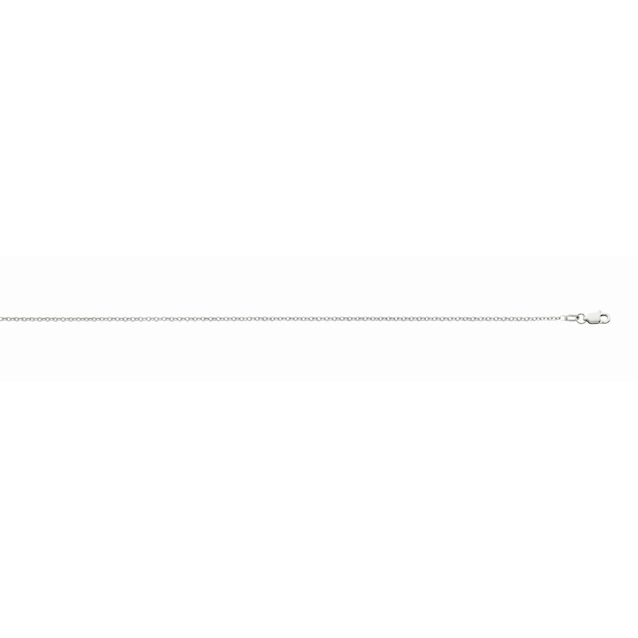 Cable Chain in 14K White Gold 18" Long