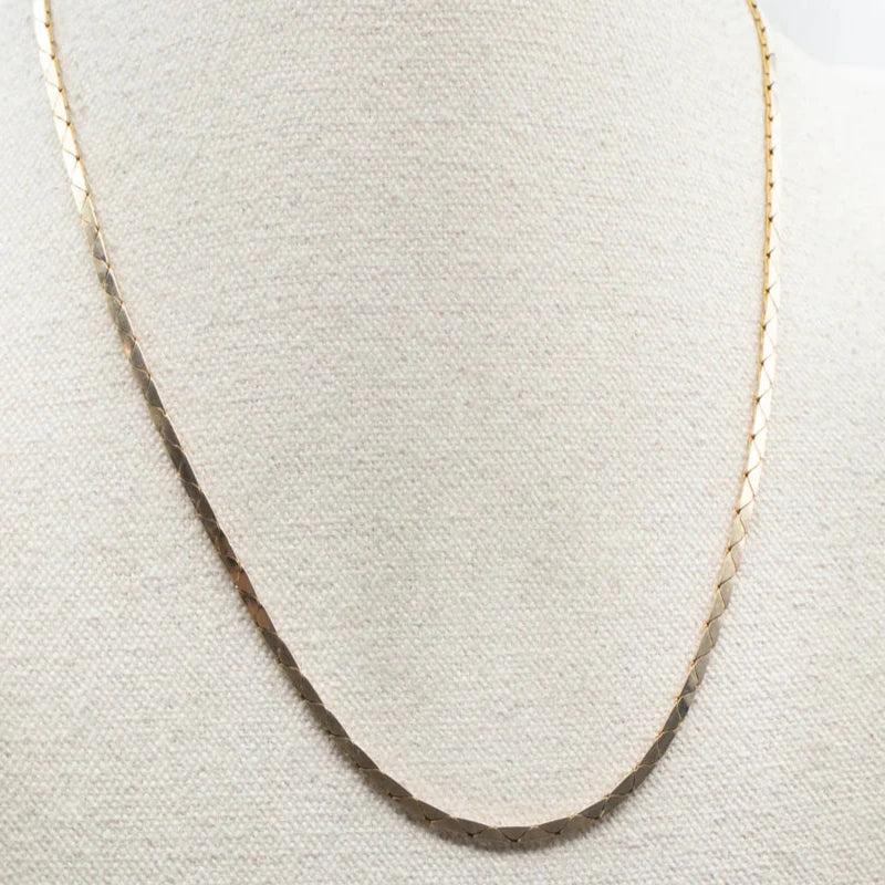 Flat Cobra Chain in 14K Yellow Gold - Image 2 of 4