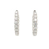 A Link Collection Diamond Hoop Earring set in 18K White Gold