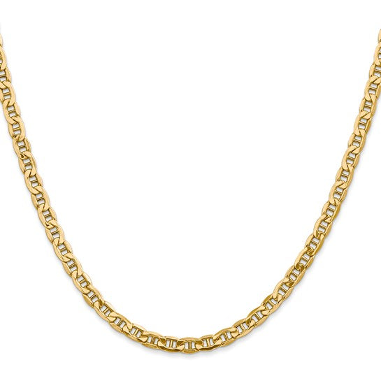 Solid Anchor Men's Neck Chain 14K 22" inch 6 mm with Lobster Clasp - Image 3 of 3