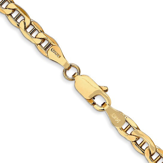 Solid Anchor Men's Neck Chain 14K 22" inch 6 mm with Lobster Clasp - Image 2 of 3