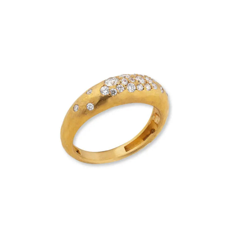 Lika Behar Pure Love Deserves Pure Gold BOOGIE Collection Stackable Diamond Ring in 22K Gold - Image 6 of 7