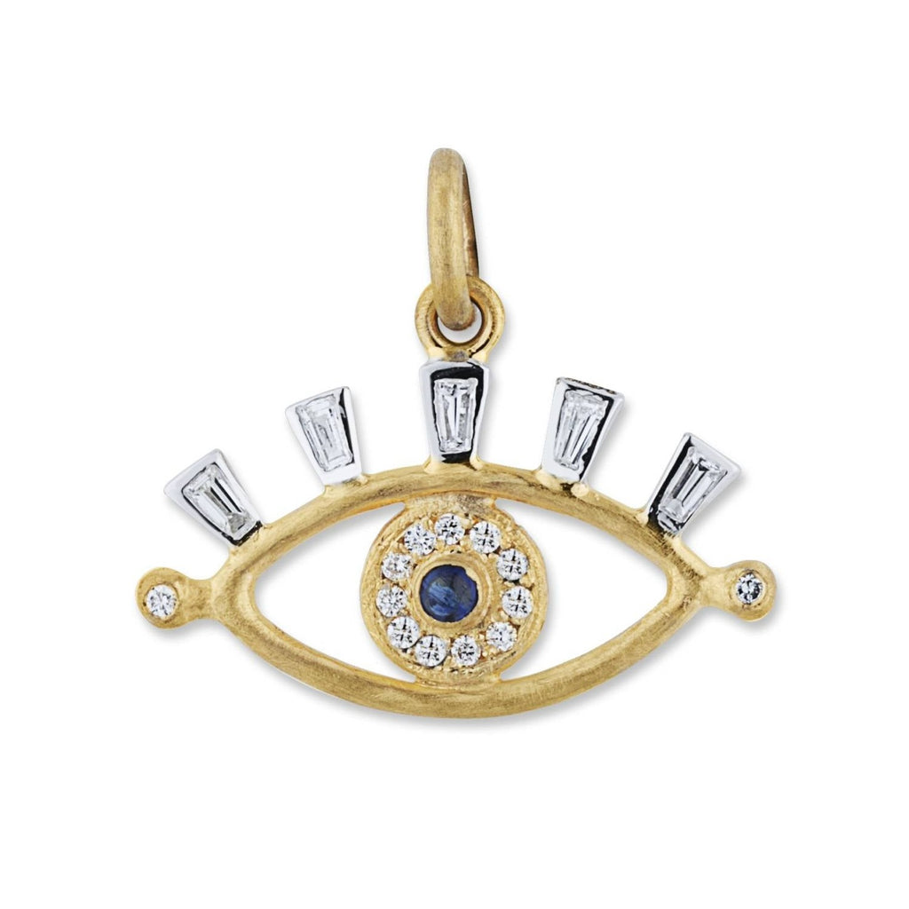 Lika Behar Treasures and Talismans Collection EVIL EYE Diamond and Sapphire Pendant - Image 2 of 7