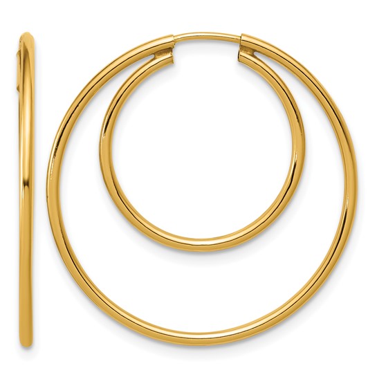Double Endless 14K Gold Filled Hoop Earrings - Image 1 of 2