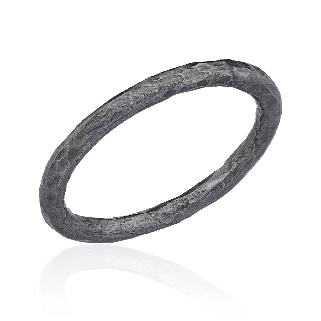 Lika Behar Yin and Yang collection Oxidized Sterling Silver Stackable Band - Image 1 of 6