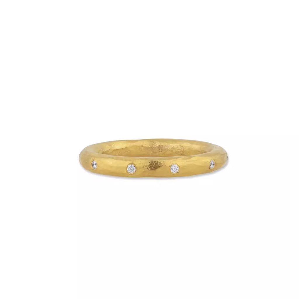 Lika Behar Pure Love Deserves Pure Gold Collection with Diamond Hammered Finished in 24K Gold - Image 2 of 5