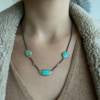 Lika Behar Turquoise Therapy "KATYA" Collection Necklace with Diamond set in 24K Gold and Oxidized Silver - Image 2 of 6