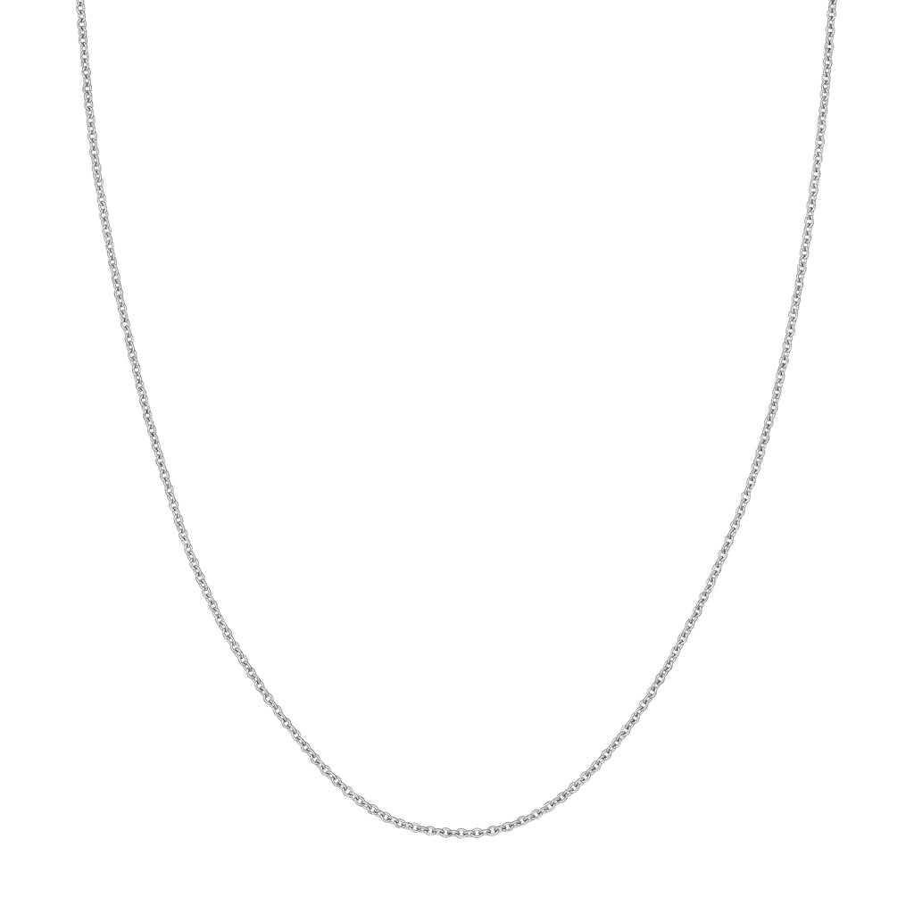Cable Chain Necklace in 14K White Gold - Image 3 of 3