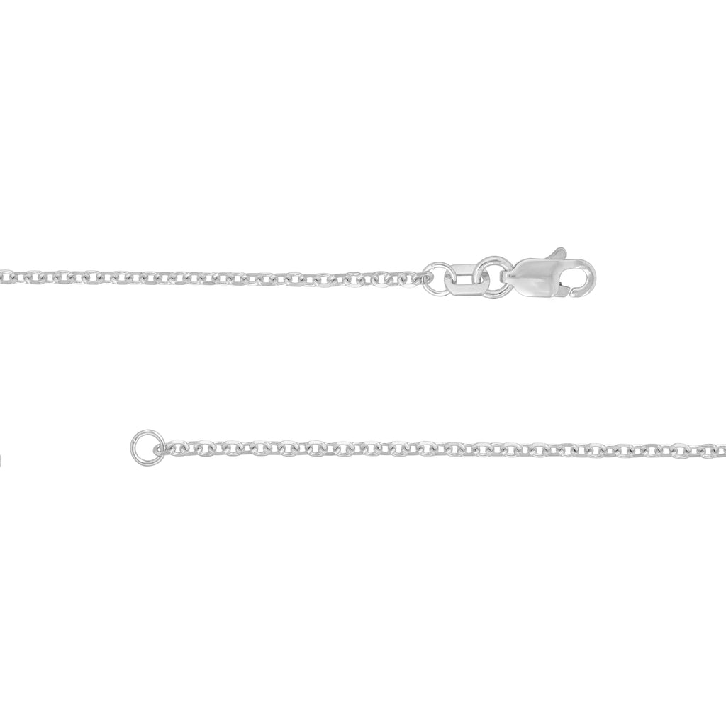 Diamond-Cut Cable Chain necklace in 14K White Gold - Image 3 of 3