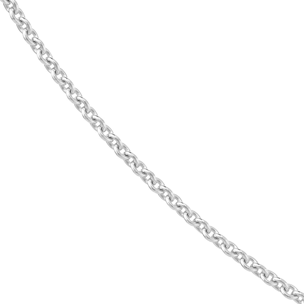 Cable Chain 14K White Gold 18" Long - Image 2 of 5