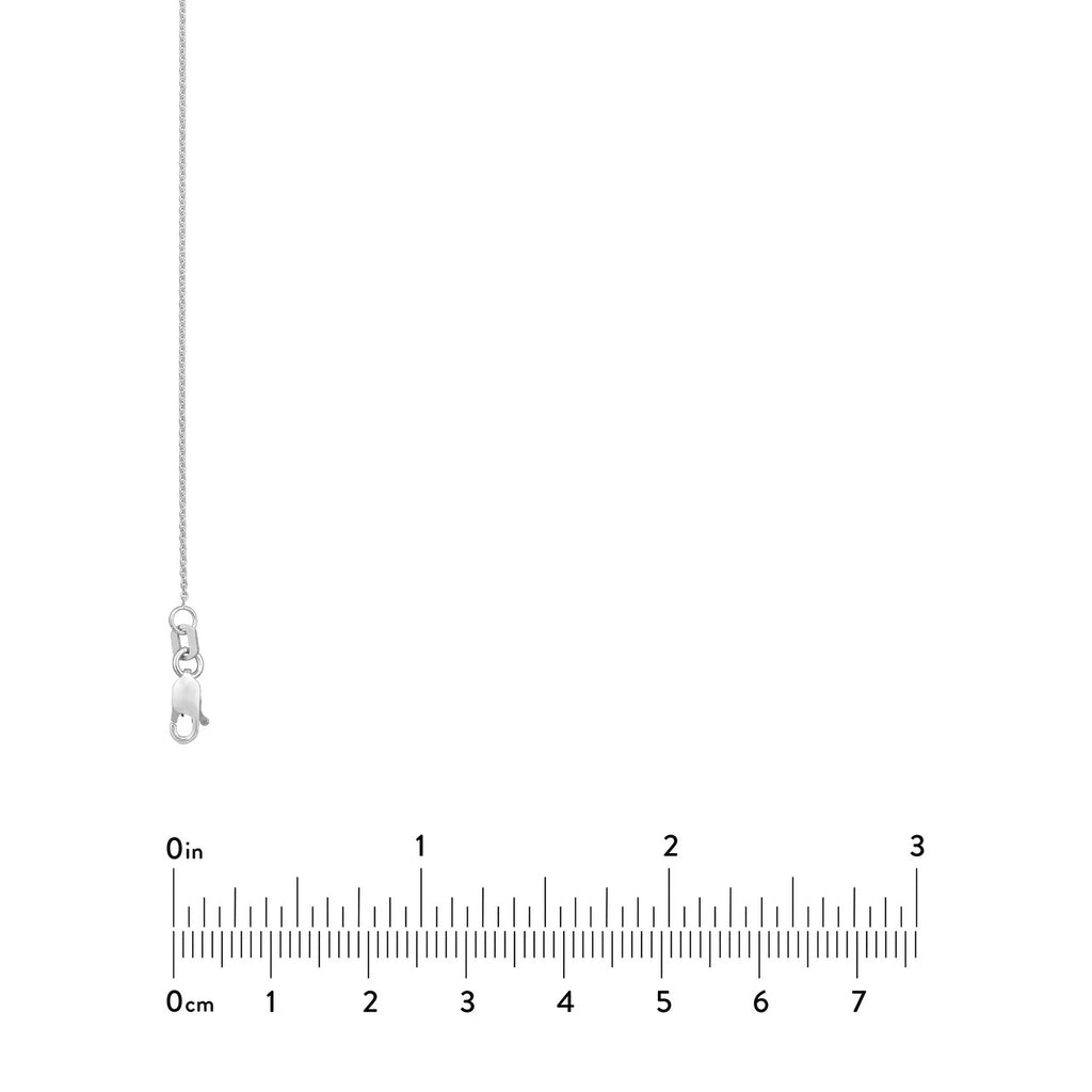 Cable Chain 14K White Gold 18" Long - Image 5 of 5