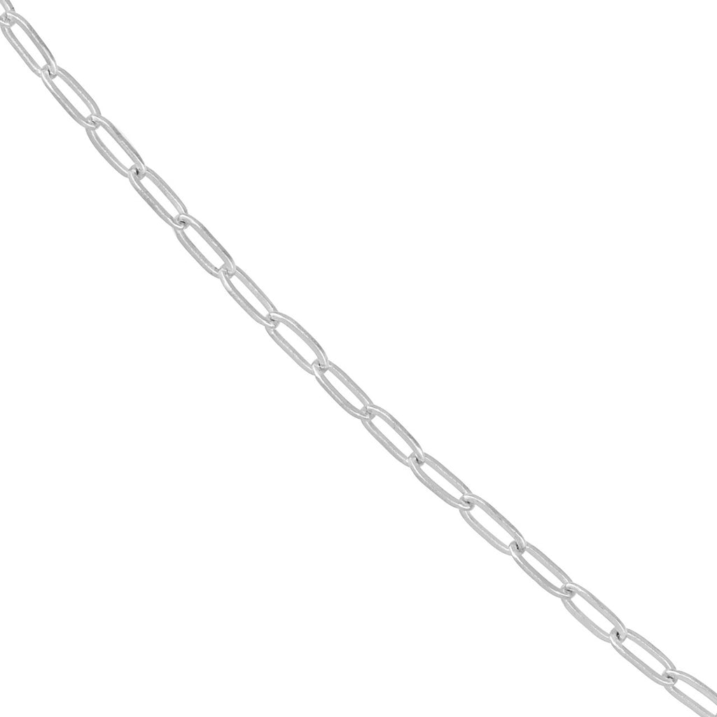 Paper Clip Chain 14K White Gold 24" - Image 3 of 5
