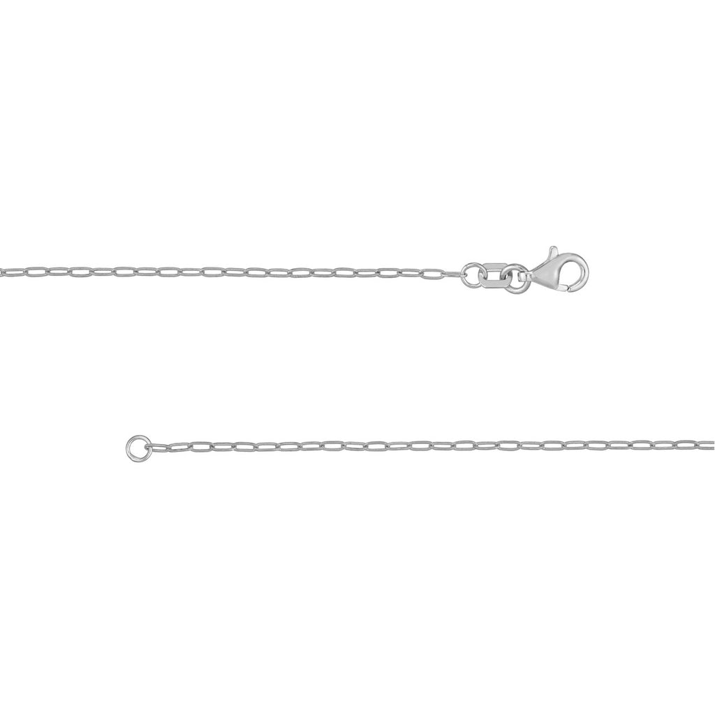 Paper Clip Chain 14K White Gold 24" - Image 4 of 5