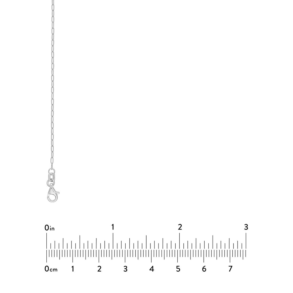 Paper Clip Chain 14K White Gold 24" - Image 5 of 5