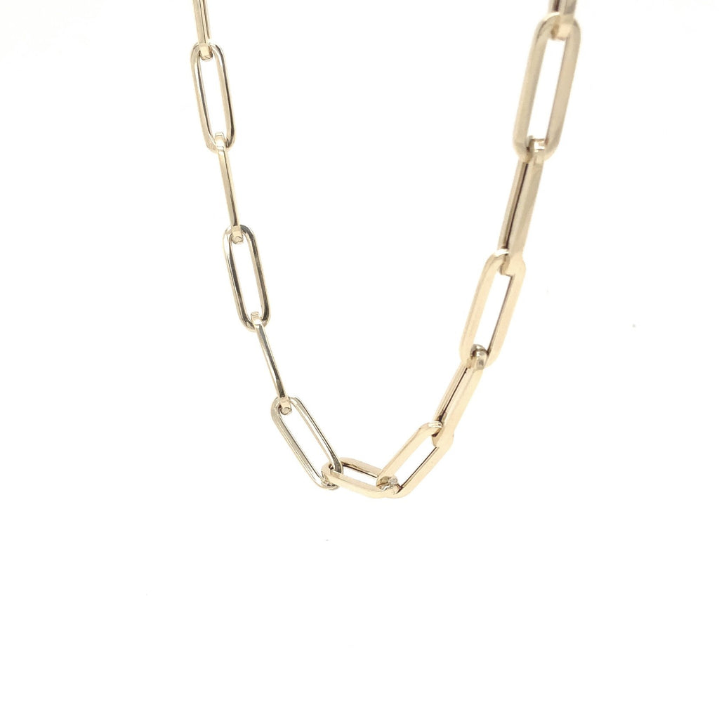 Paper Clip Neck Chain in 14 kt Yellow Gold by Royal Chain Necklace is 20 " Long 14 mm x 4.2 mm - Image 2 of 4