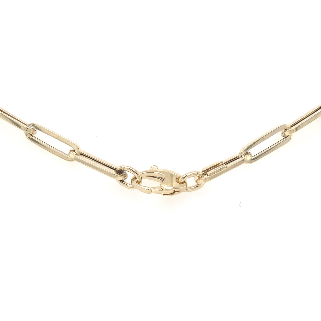 Paper Clip Neck Chain in 14 kt Yellow Gold by Royal Chain Necklace is 20 " Long 14 mm x 4.2 mm - Image 3 of 4