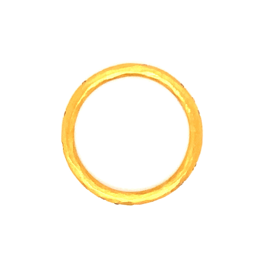 Lika Behar Solid 24 Karat Gold Eternity Diamond 0.10 cts Band - Image 3 of 3