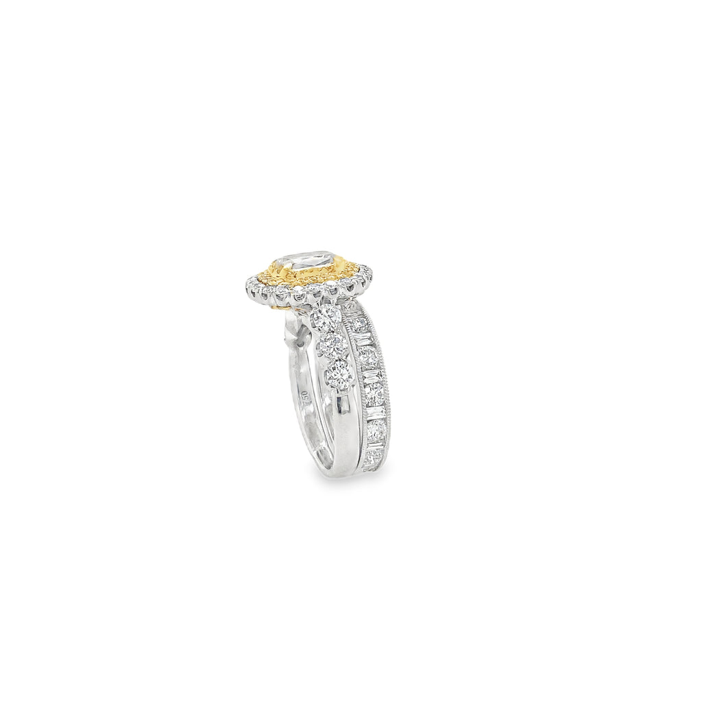 Christopher Designs Fancy yellow Marquise cut Diamond Ring - Image 6 of 9