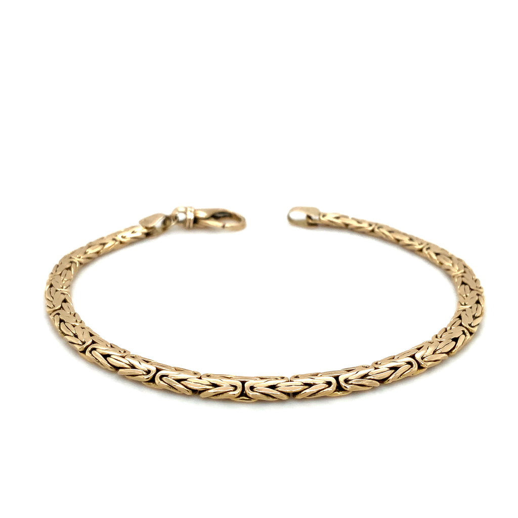 Oval Byzantine Bracelet in 14k Yelllow Gold - Image 2 of 5