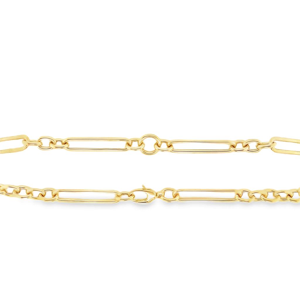 Paperclip and Oval Link 18" Neck Chain in 14 kt Yellow Gold - Image 5 of 6