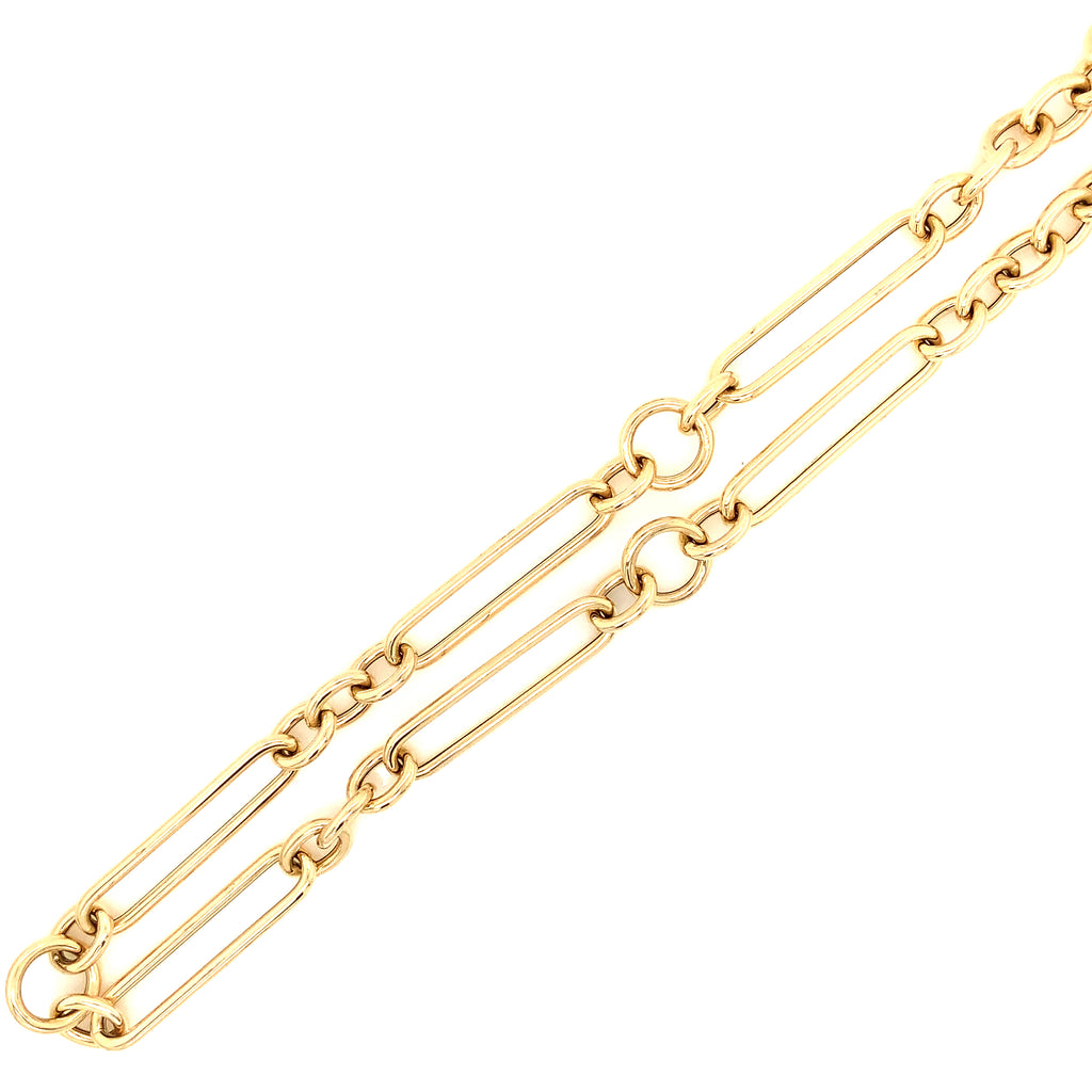 Paperclip and Oval Link 18" Neck Chain in 14 kt Yellow Gold - Image 6 of 6