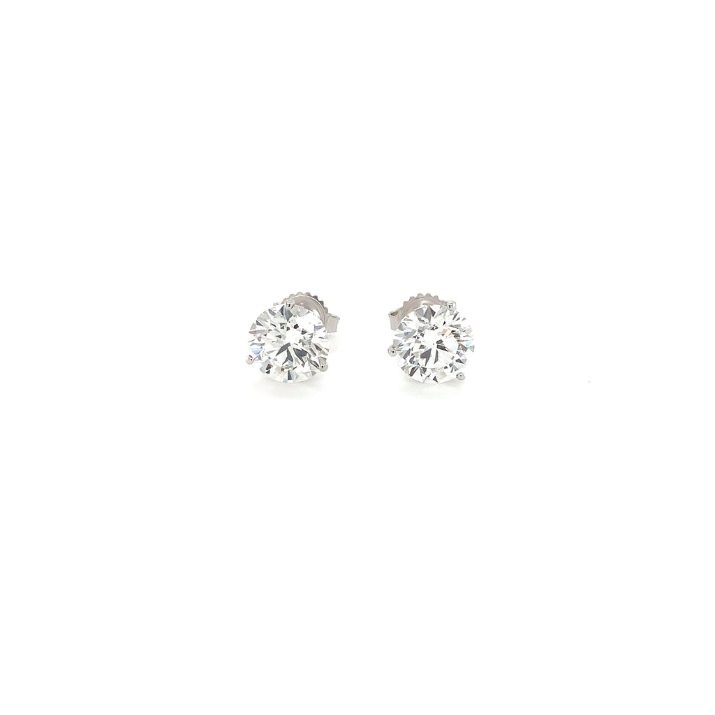 Round Brilliant Cut Lab Grown Diamond Studs Earring Set In 14K White Gold 5.16 cts t.w. - Image 2 of 5