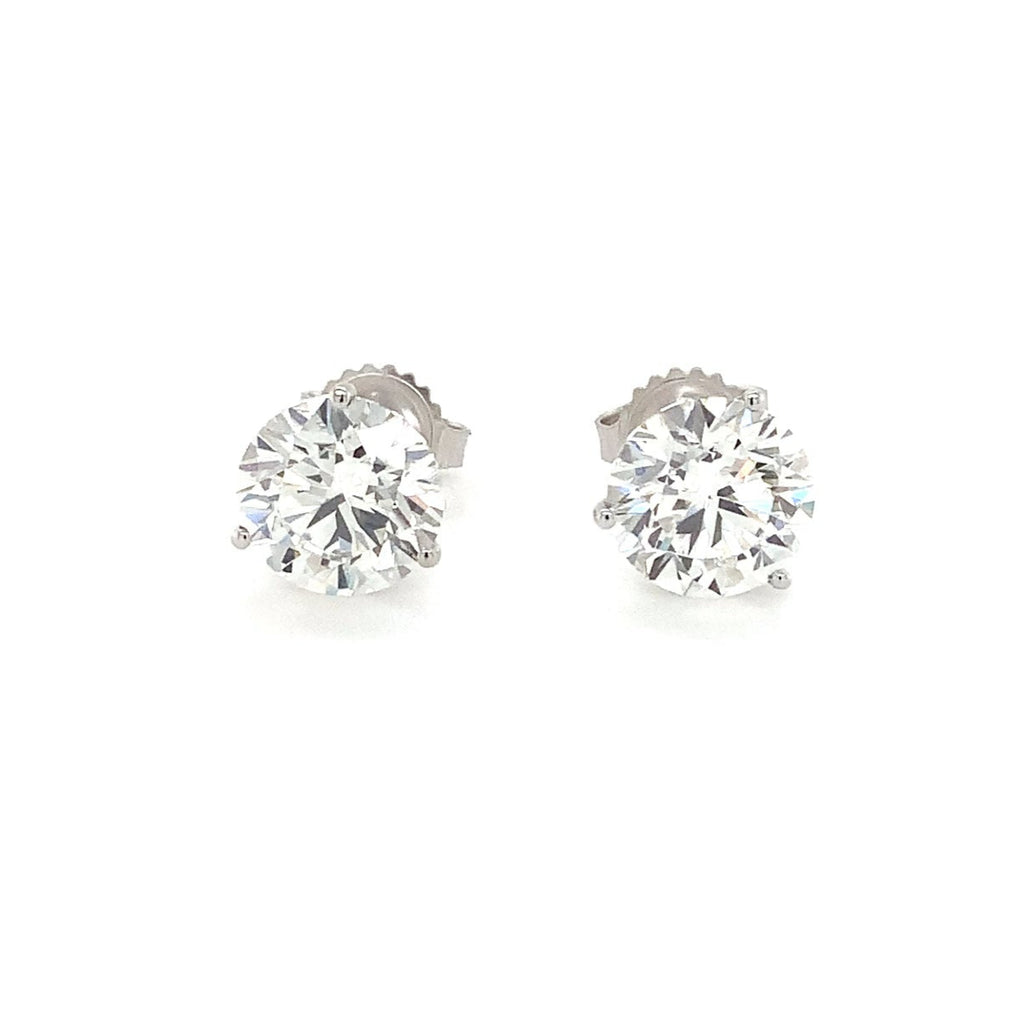Round Brilliant Cut Lab Grown Diamond Studs Earring Set In 14K White Gold 5.11 cts t.w. - Image 6 of 7