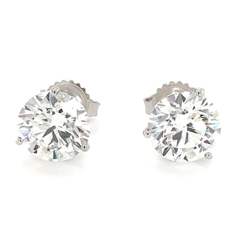 Round Brilliant Cut Lab Grown Diamond Studs Earring Set In 14K White Gold 6.12 cts t.w. - Image 1 of 6