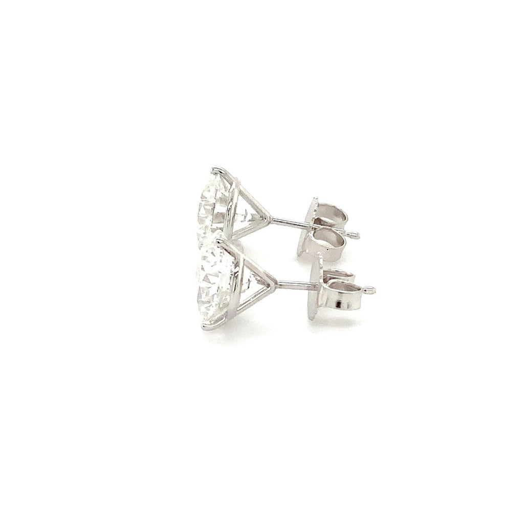 Round Brilliant Cut Lab Grown Diamond Studs Earring Set In 14K White Gold 5.11 cts t.w. - Image 5 of 7