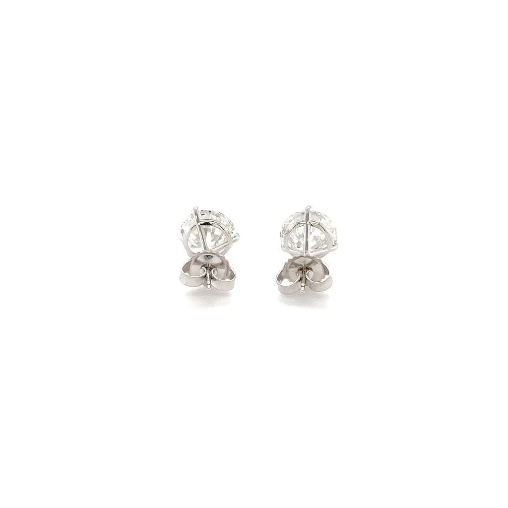 Round Brilliant Cut Lab Grown Diamond Studs Earring Set In 14K White Gold 5.16 cts t.w. - Image 4 of 5