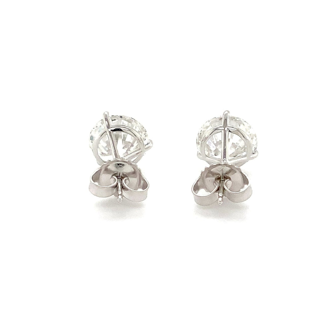 Round Brilliant Cut Lab Grown Diamond Studs Earring Set In 14K White Gold 5.05 cts t.w. - Image 4 of 5
