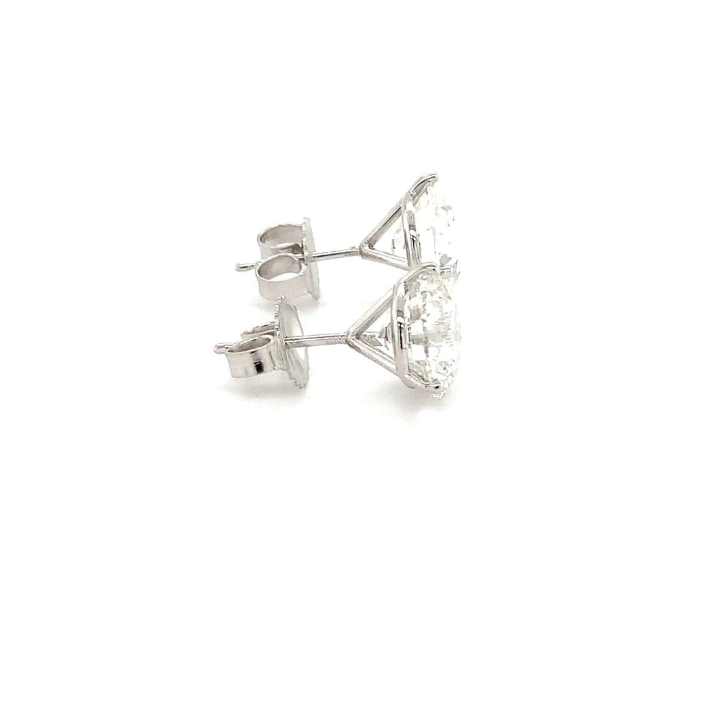 Round Brilliant Cut Lab Grown Diamond Studs Earring Set In 14K White Gold 5.11 cts t.w. - Image 3 of 7